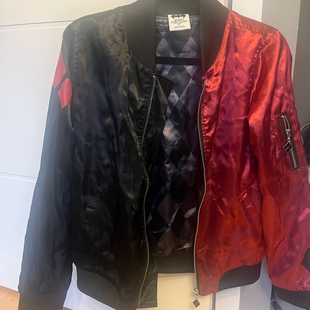 Harley Quinn size SMALL Classic Women's Bomber Jacket - Picture 3 of 10